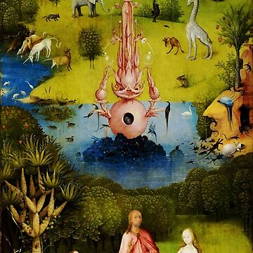 Artwork thumbnail, The Garden of Earthly Delights - Garden Earthly Delights by Hieronymus Bosch by TeeARTHY