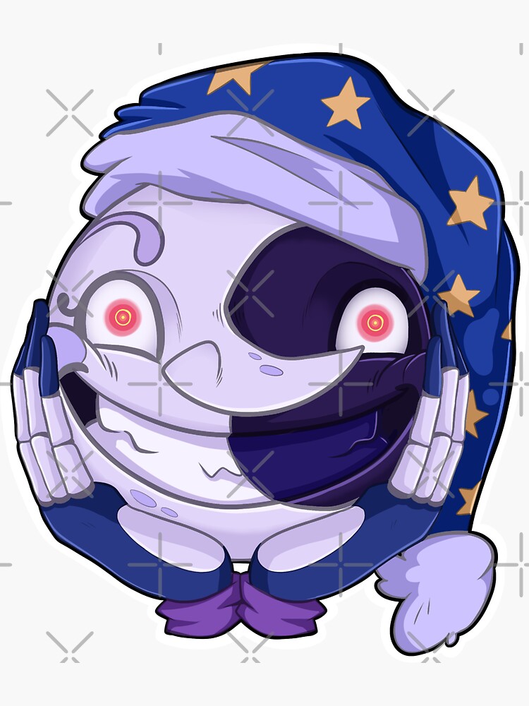 Moon Animatronic - FNAF Security Breach Sticker for Sale by