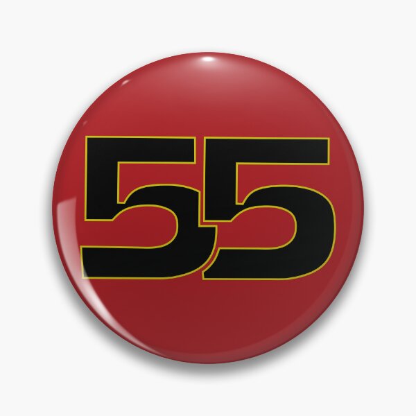 Item preview, 55 SAI. Driver Number 2022 Season (Black and Yellow/Red BG) designed and sold by FilipeFerreira.