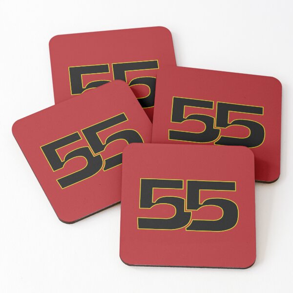 Item preview, 55 SAI. Driver Number 2022 Season (Black and Yellow/Red BG) designed and sold by FilipeFerreira.
