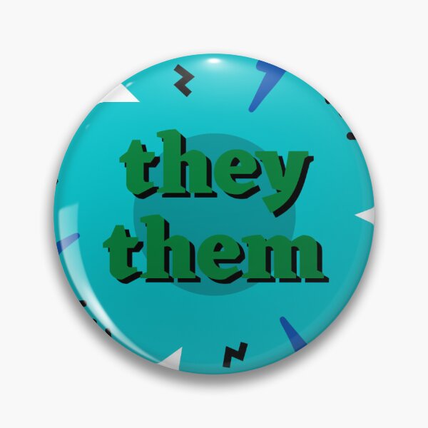 Item preview, They/Them Blue Pronouns designed and sold by nadiaakathewasp.