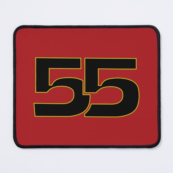 Item preview, 55 SAI. Driver Number 2022 Season (Black and Yellow/Red BG) designed and sold by FilipeFerreira.