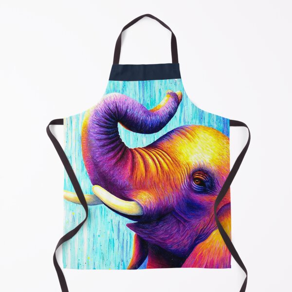 Item preview, Vibrant baby elephant artwork designed and sold by LukjanovArt.