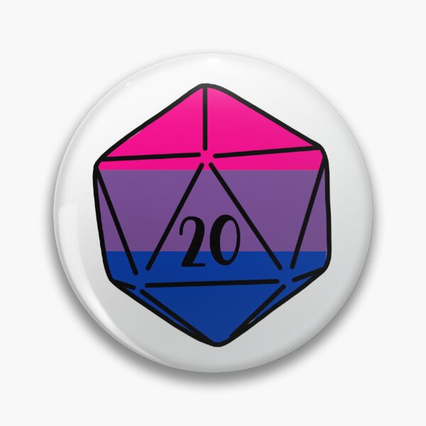Item preview, D20 Bisexual Dice designed and sold by ColourMeFun.