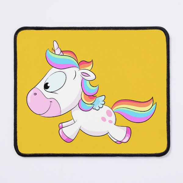Item preview, Cute running rainbow unicorn designed and sold by Christine Wulf.