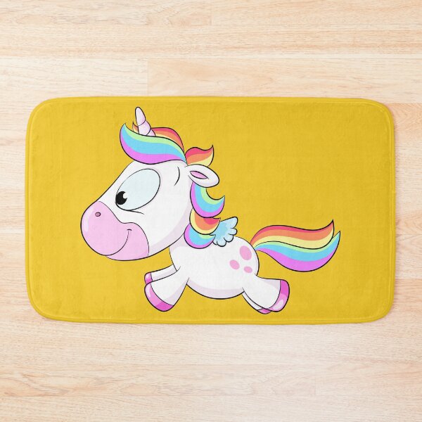 Item preview, Cute running rainbow unicorn designed and sold by Christine Wulf.