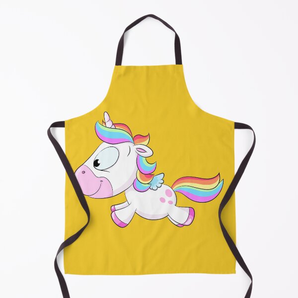 Item preview, Cute running rainbow unicorn designed and sold by Christine Wulf.