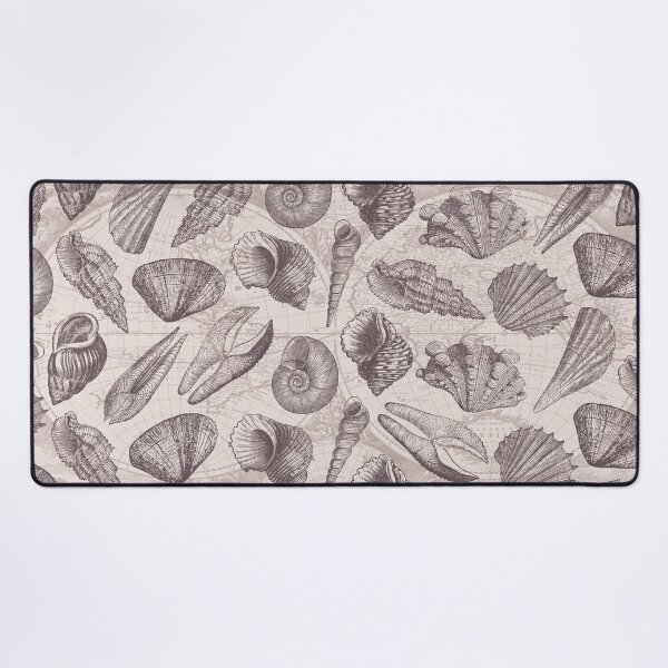 Item preview, Beige Vintage Nautical Seashells Summer Pattern designed and sold by CynthiaGraphics.
