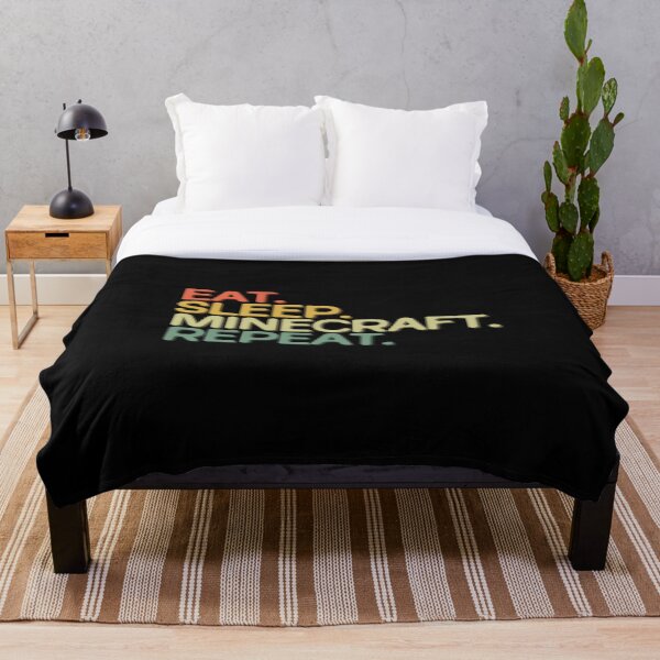 Eat Sleep Roblox Repeat Throw Blanket