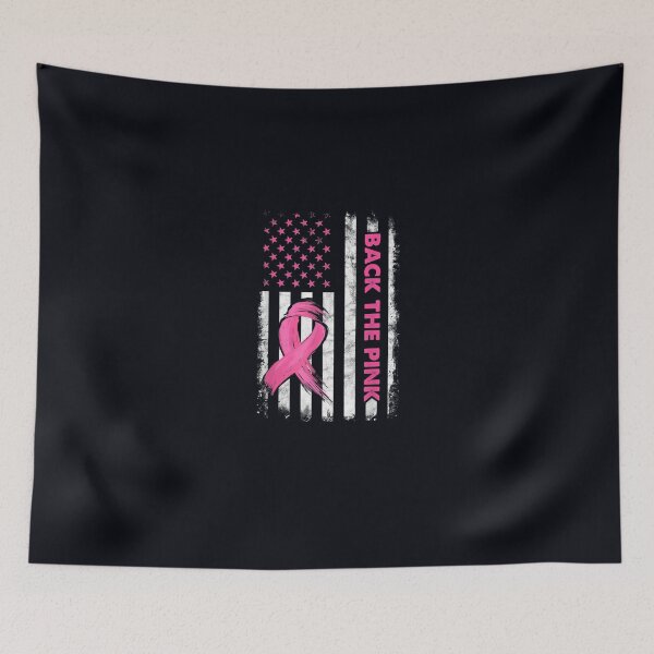 Item preview, Back The Pink Ribbon Flag Breast Cancer Awareness designed and sold by DeannaMarks.
