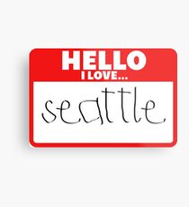 Seattle Metal Print