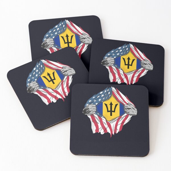 Item preview, Bajan American Blood Inside Me Country Flags designed and sold by DeannaMarks.