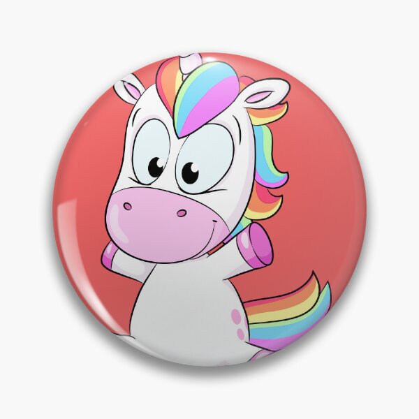 Item preview, Cute sitting rainbow unicorn designed and sold by Christine Wulf.