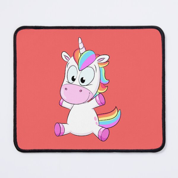 Item preview, Cute sitting rainbow unicorn designed and sold by Christine Wulf.