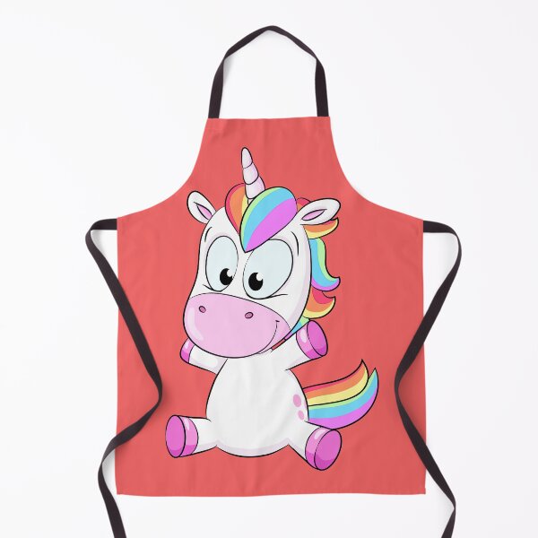 Item preview, Cute sitting rainbow unicorn designed and sold by Christine Wulf.