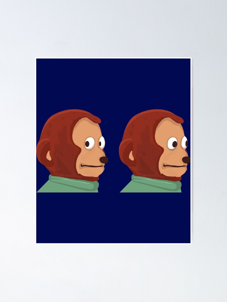 Awkward Look Monkey Puppet Poster Print 