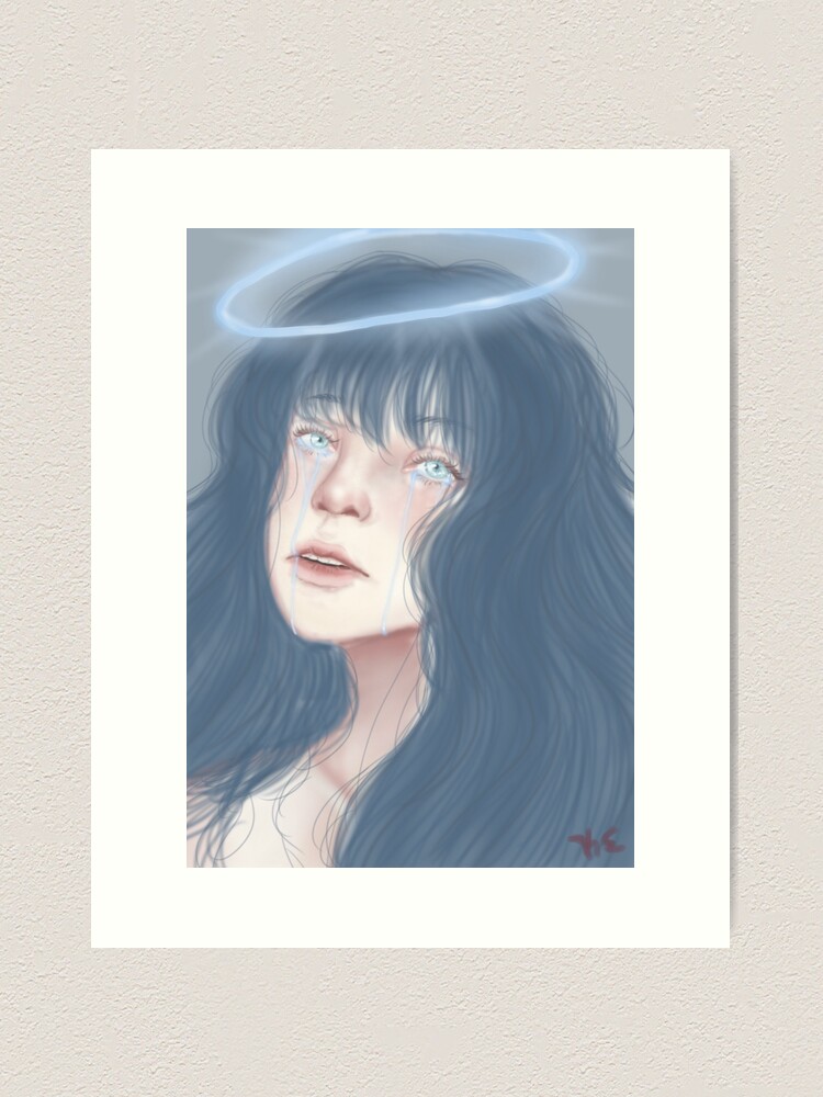 Thumbnail 2 of 3, Art Print, Angel Tears designed and sold by sadhyena-art.