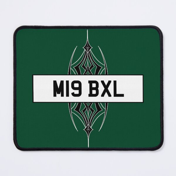 Item preview, Car registration plate, with car hex colour code background and custom stripes. designed and sold by Elizabeth-Banks.