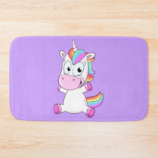 Item preview, Cute sitting rainbow unicorn designed and sold by Christine Wulf.