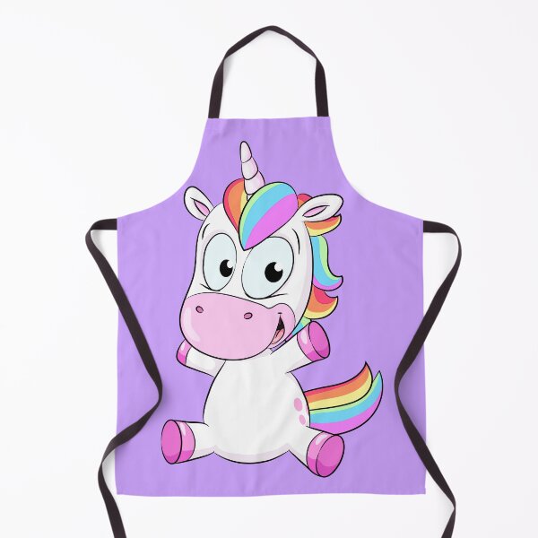 Item preview, Cute sitting rainbow unicorn designed and sold by Christine Wulf.