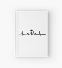 Cuaderno de tapa dura HEART BEAT Y SEATTLE SKYLINE