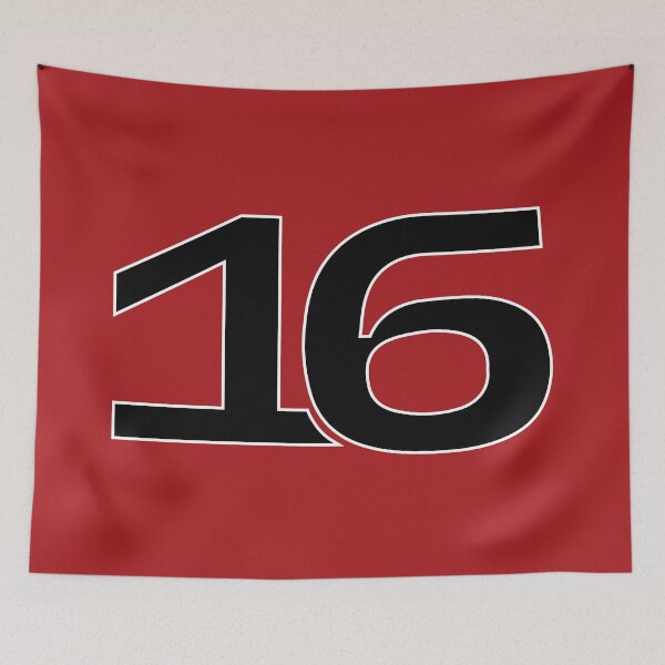 Item preview, 16 LEC. Driver Number 2022 Season (Black and White/Red BG) designed and sold by FilipeFerreira.