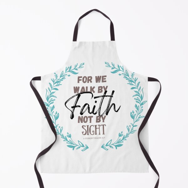 Item preview, For we Walk by Faith Bible Verse 2 Corinthians 5:7 designed and sold by LanrivArtStudio.