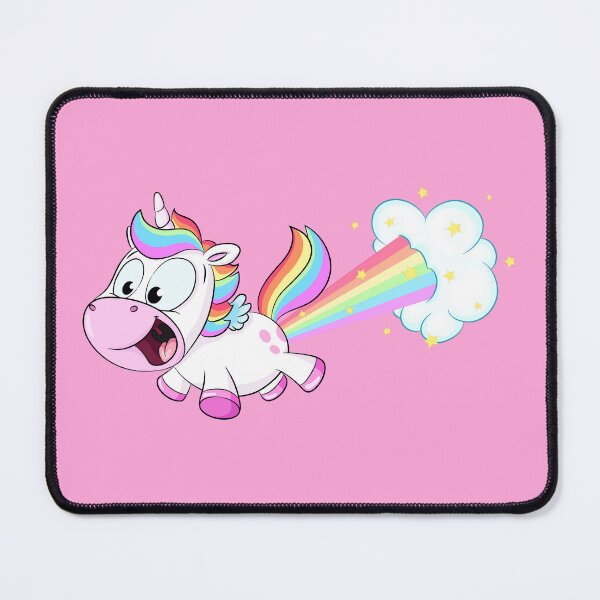 Item preview, Cute farting rainbow unicorn designed and sold by Christine Wulf.