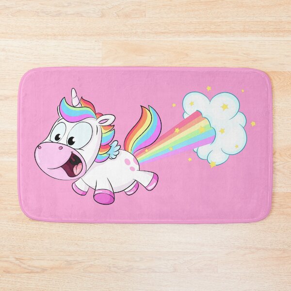 Item preview, Cute farting rainbow unicorn designed and sold by Christine Wulf.