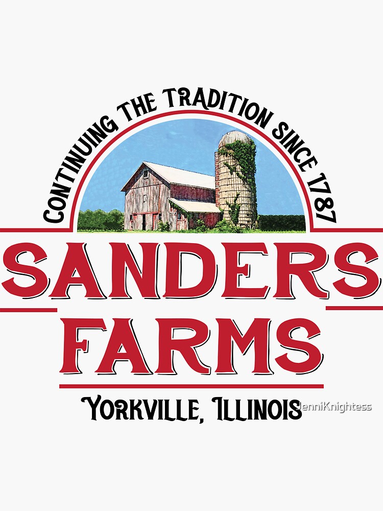 "Sanders Farm" Sticker by JenniKnightess Redbubble
