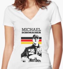 Michael Schumacher Germany - W Women's Fitted V-Neck T-Shirt