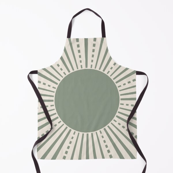 Item preview, Geometric Sun in Sage Green designed and sold by ArticraftShop.