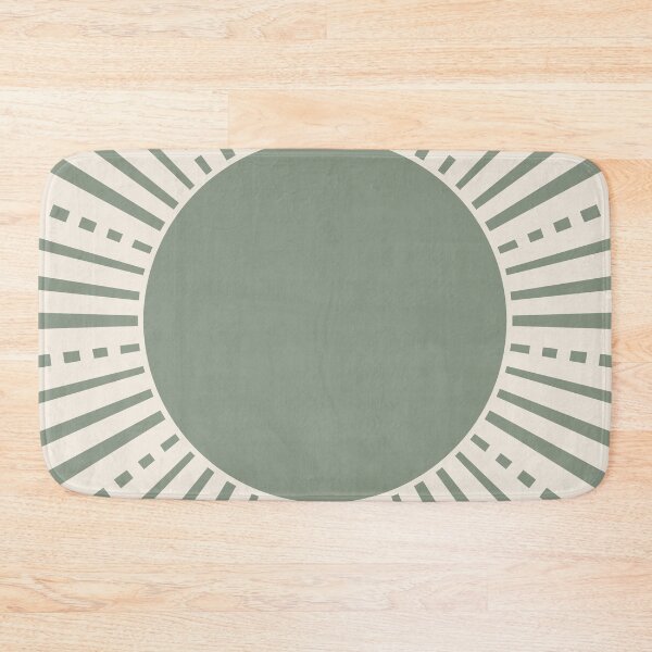 Item preview, Geometric Sun in Sage Green designed and sold by ArticraftShop.
