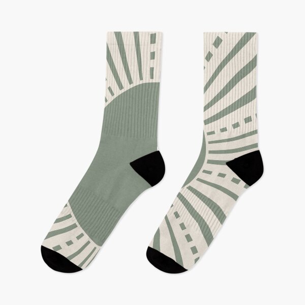 Item preview, Geometric Sun in Sage Green designed and sold by ArticraftShop.