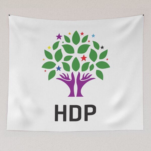 Item preview, HDP flag,Kurdish party designed and sold by KurdishShops.