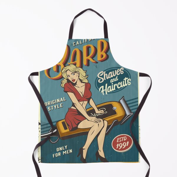 Item preview, Barber Lady Vintage Poster designed and sold by PUSTOTA86.