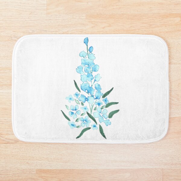 Item preview, Blue flowers, original watercolor designed and sold by SharonRoseR.