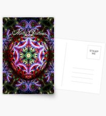 Christmas Fractalart Card Postcards