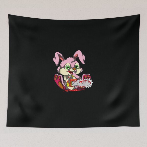 Item preview, Bloody Chainsaw Bunny Halloween Horror Rabbit designed and sold by DeannaMarks.