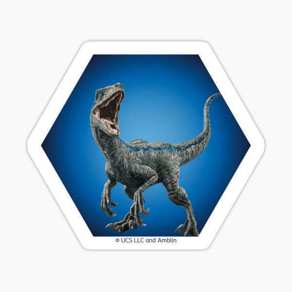 Jurassic World Blue Sticker by Voxis42