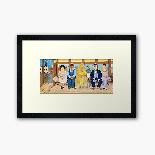 The Bus by Frida Kahlo Framed Art Print