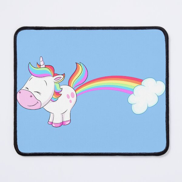 Item preview, Cute farting rainbow unicorn designed and sold by Christine Wulf.