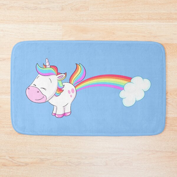 Item preview, Cute farting rainbow unicorn designed and sold by Christine Wulf.