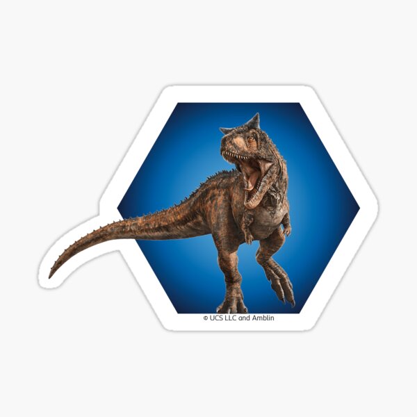 Jurassic World Carnotaurus Sticker by Voxis42