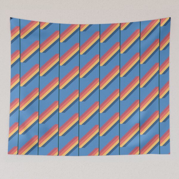 Item preview, Rainbow stripes retro decorative pattern Graphic  designed and sold by HeyRustyStore74.