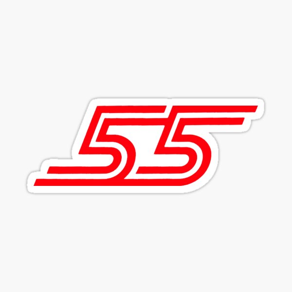 Carlos Sainz Jr 55 F1 2022 logo  Sticker