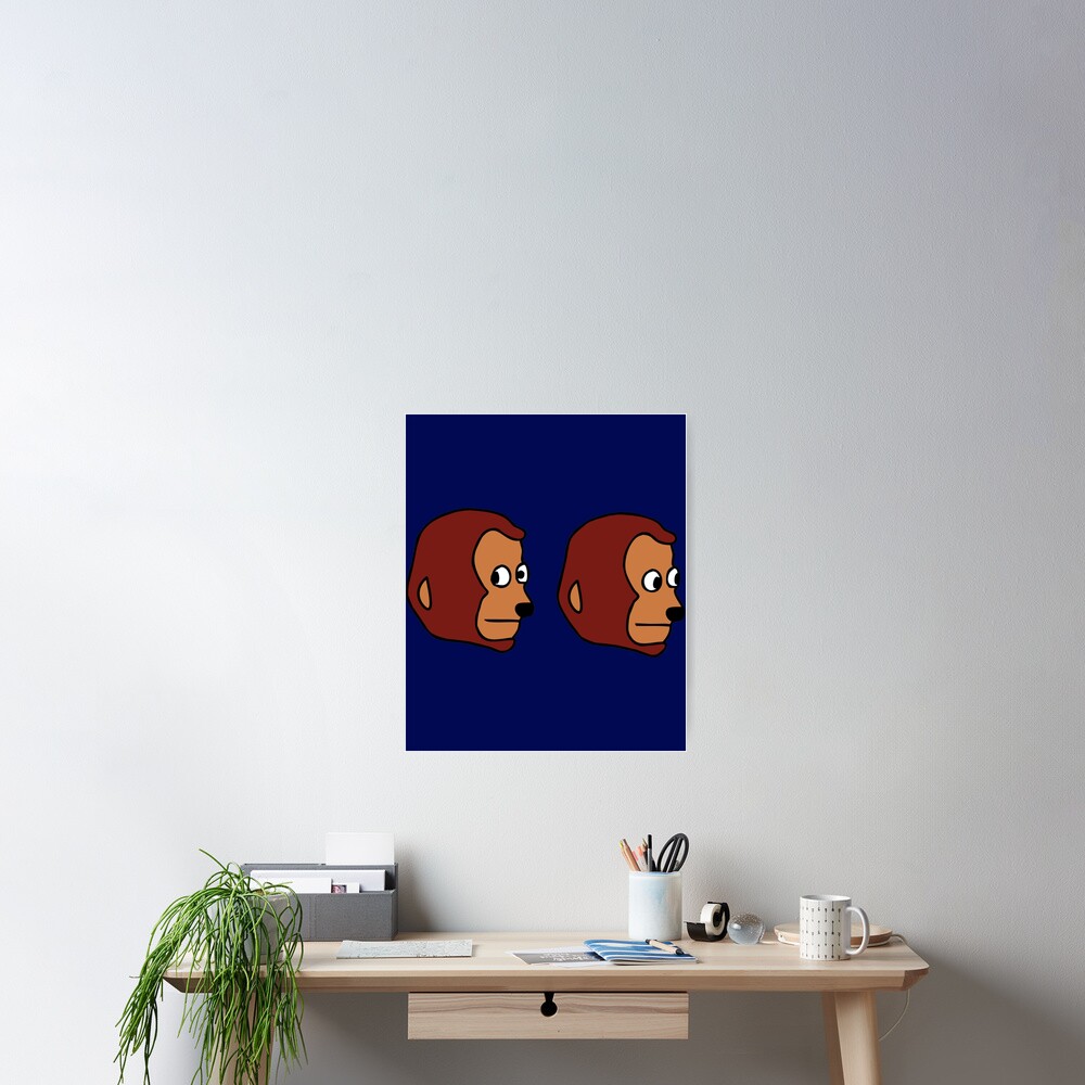 Awkward Look Monkey Puppet Poster Print 