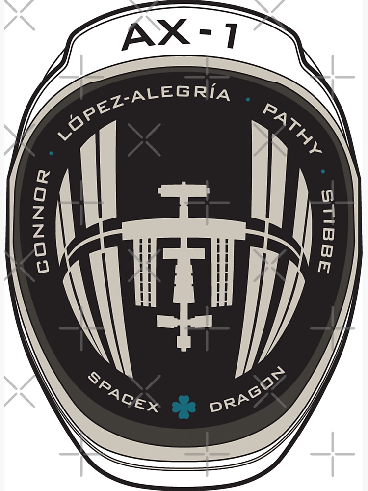 Ax-1 Mission Patch Magnet for Sale by I Love Space