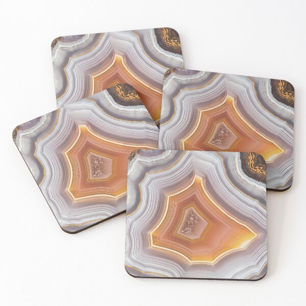 Item preview, Shades Of Amber Agate Geode Slice designed and sold by Lucky-Town-Art.