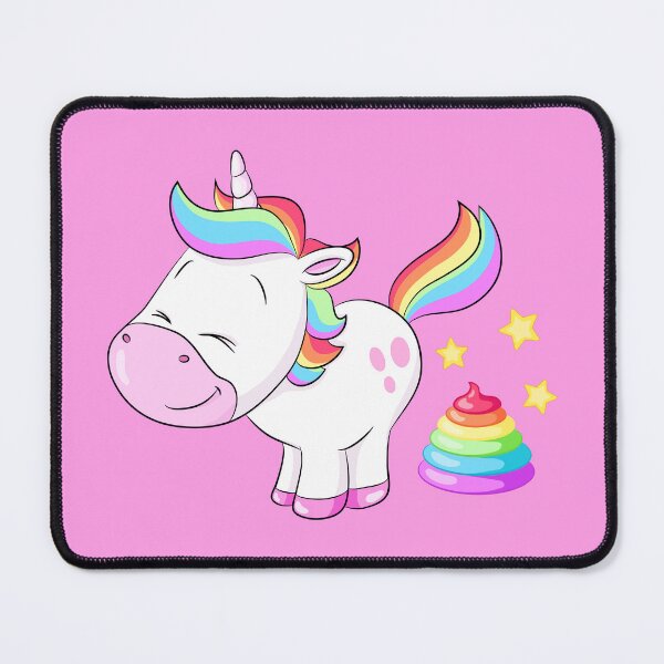 Item preview, Cute pooping rainbow unicorn designed and sold by Christine Wulf.